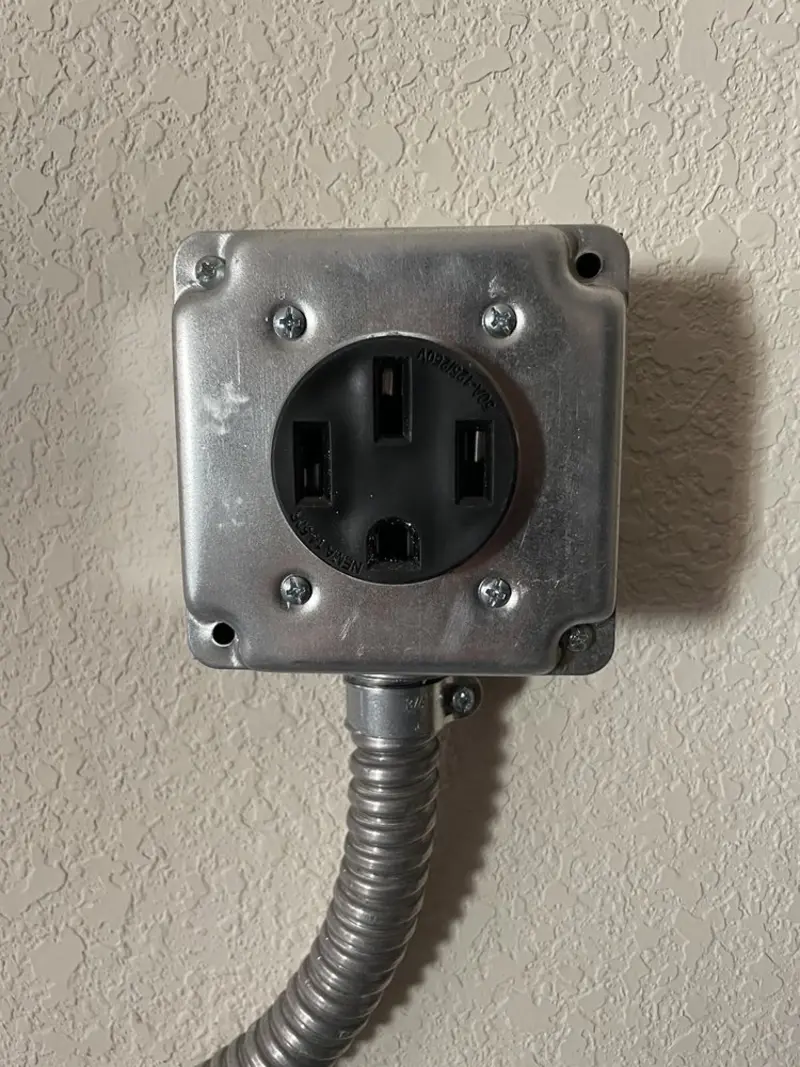 NEMA 14-50 outlet installed for Electrical Panel Upgrade in Wildomar